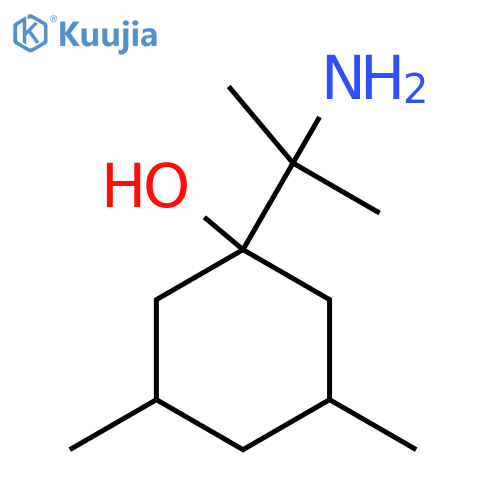 1-(2-aminopropan-2-yl)-3,5-dimethylcyclohexan-1-ol structure