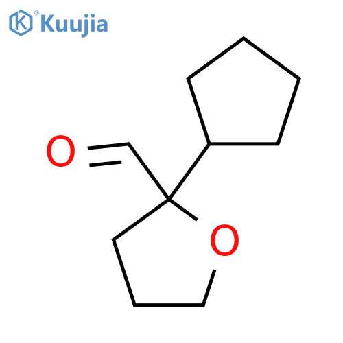 2-cyclopentyloxolane-2-carbaldehyde structure