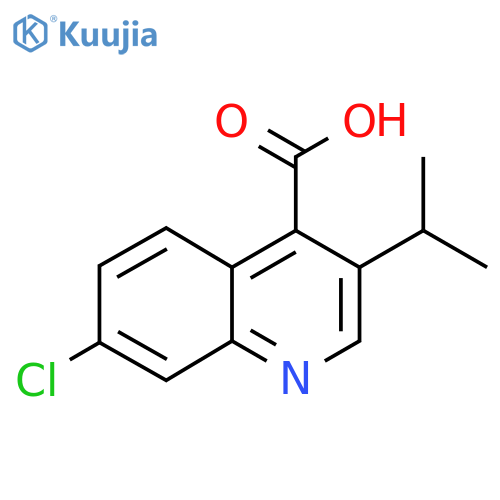 7-chloro-3-(propan-2-yl)quinoline-4-carboxylic acid structure
