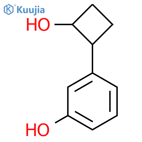 3-(2-hydroxycyclobutyl)phenol structure