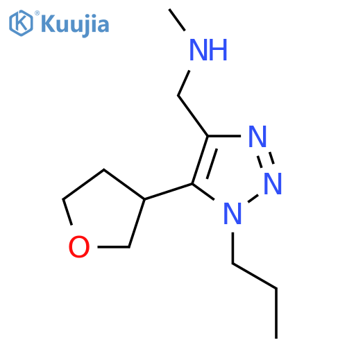 methyl({5-(oxolan-3-yl)-1-propyl-1H-1,2,3-triazol-4-ylmethyl})amine structure