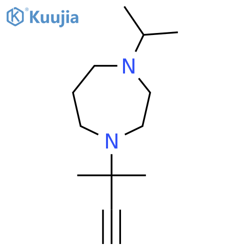 1-(2-methylbut-3-yn-2-yl)-4-(propan-2-yl)-1,4-diazepane structure