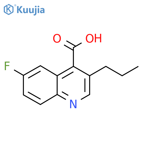 6-fluoro-3-propylquinoline-4-carboxylic acid structure