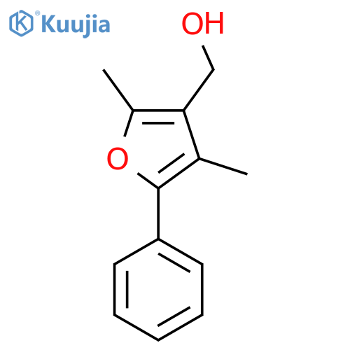 (2,4-dimethyl-5-phenylfuran-3-yl)methanol structure