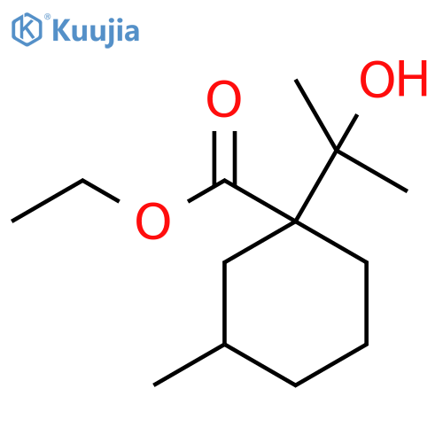 ethyl 1-(2-hydroxypropan-2-yl)-3-methylcyclohexane-1-carboxylate structure