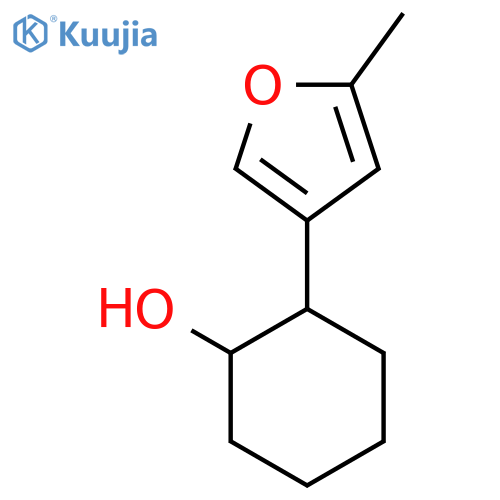 2-(5-methylfuran-3-yl)cyclohexan-1-ol structure