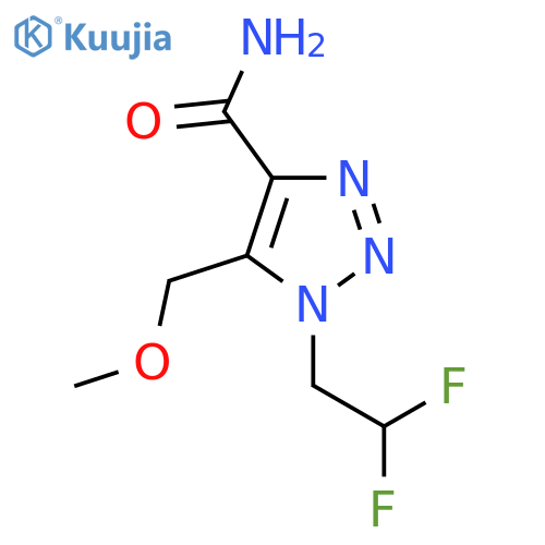 1-(2,2-difluoroethyl)-5-(methoxymethyl)-1H-1,2,3-triazole-4-carboxamide structure