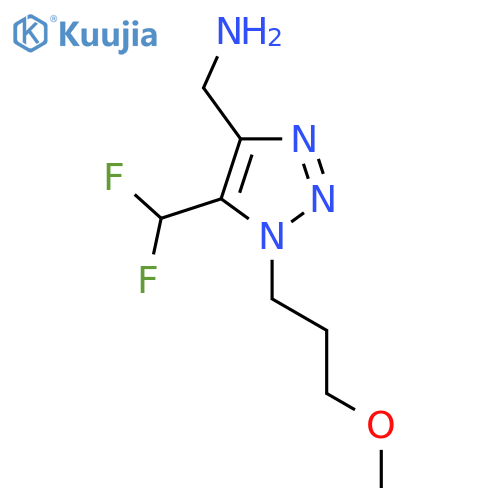 5-(difluoromethyl)-1-(3-methoxypropyl)-1H-1,2,3-triazol-4-ylmethanamine structure
