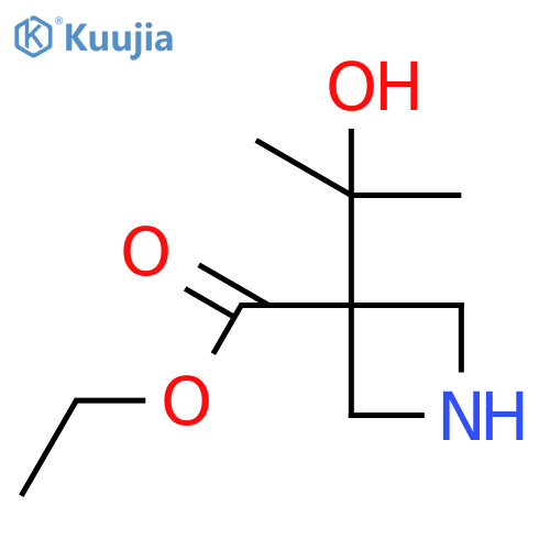 ethyl 3-(2-hydroxypropan-2-yl)azetidine-3-carboxylate structure