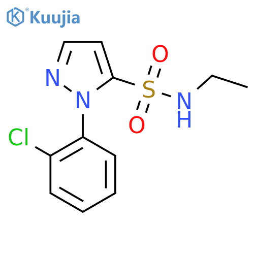 1-(2-chlorophenyl)-N-ethyl-1H-pyrazole-5-sulfonamide structure