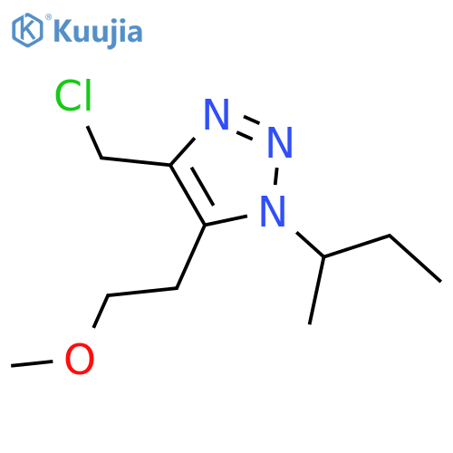 1-(butan-2-yl)-4-(chloromethyl)-5-(2-methoxyethyl)-1H-1,2,3-triazole structure