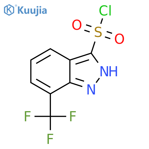 7-(trifluoromethyl)-1H-indazole-3-sulfonyl chloride structure