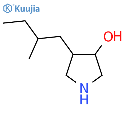 4-(2-methylbutyl)pyrrolidin-3-ol structure