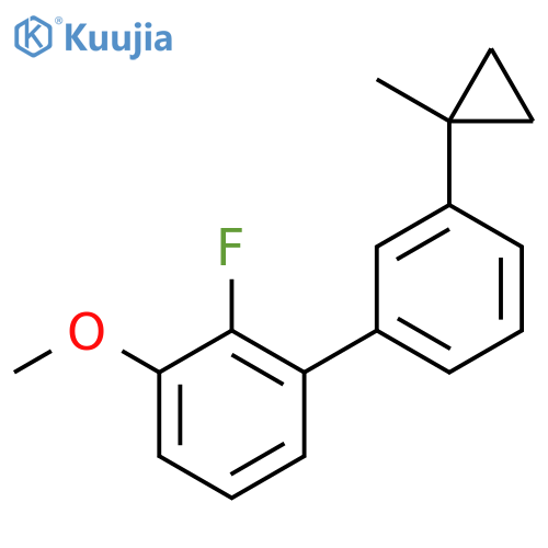 2-fluoro-1-methoxy-3-3-(1-methylcyclopropyl)phenylbenzene structure