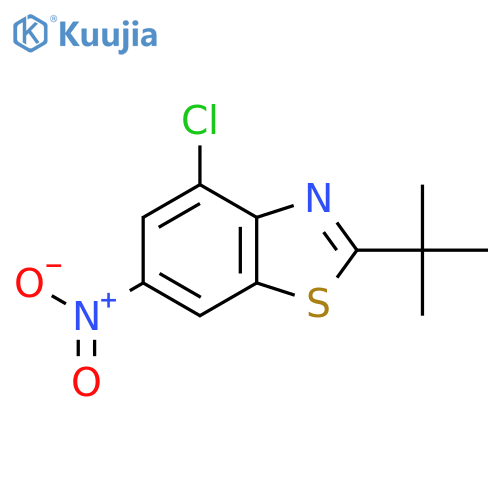 2-Tert-butyl-4-chloro-6-nitro-1,3-benzothiazole structure