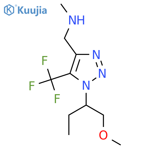 {1-(1-methoxybutan-2-yl)-5-(trifluoromethyl)-1H-1,2,3-triazol-4-ylmethyl}(methyl)amine structure