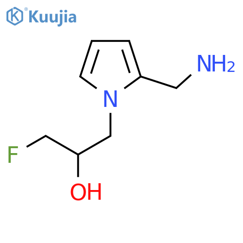 1-2-(aminomethyl)-1H-pyrrol-1-yl-3-fluoropropan-2-ol structure