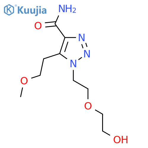 1-2-(2-hydroxyethoxy)ethyl-5-(2-methoxyethyl)-1H-1,2,3-triazole-4-carboxamide structure