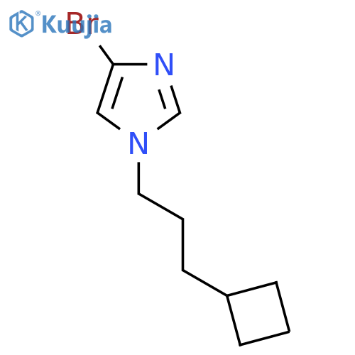 4-bromo-1-(3-cyclobutylpropyl)-1H-imidazole structure