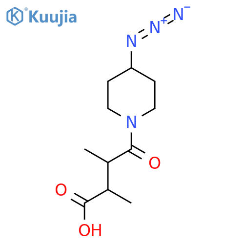 4-(4-azidopiperidin-1-yl)-2,3-dimethyl-4-oxobutanoic acid structure