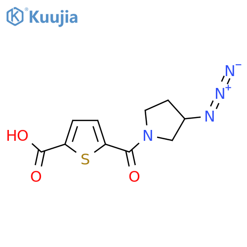 5-(3-azidopyrrolidine-1-carbonyl)thiophene-2-carboxylic acid structure