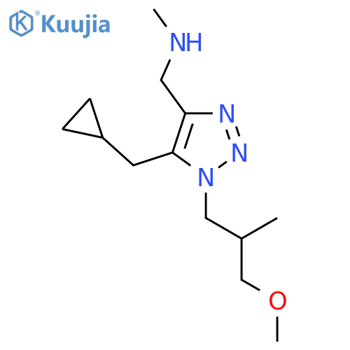 {5-(cyclopropylmethyl)-1-(3-methoxy-2-methylpropyl)-1H-1,2,3-triazol-4-ylmethyl}(methyl)amine structure