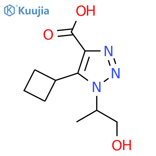 5-cyclobutyl-1-(1-hydroxypropan-2-yl)-1H-1,2,3-triazole-4-carboxylic acid structure