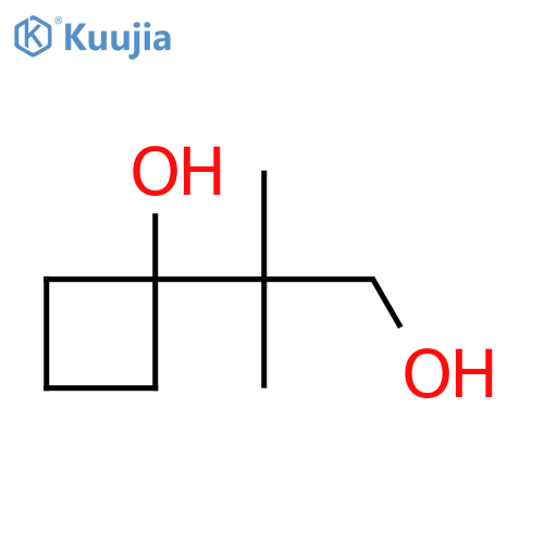 1-(1-hydroxy-2-methylpropan-2-yl)cyclobutan-1-ol structure