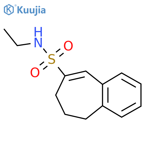 N-ethyl-6,7-dihydro-5H-benzo7annulene-8-sulfonamide structure