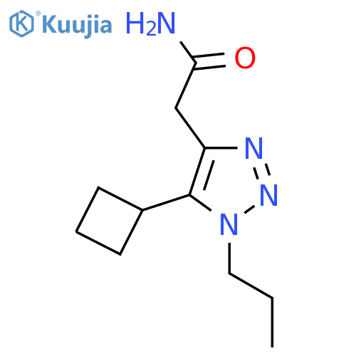 2-(5-cyclobutyl-1-propyl-1H-1,2,3-triazol-4-yl)acetamide structure