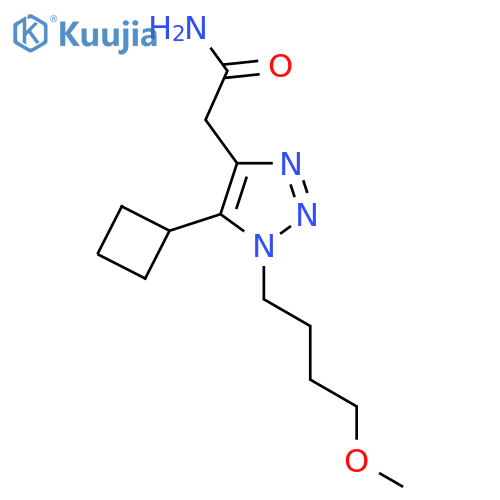 2-5-cyclobutyl-1-(4-methoxybutyl)-1H-1,2,3-triazol-4-ylacetamide structure