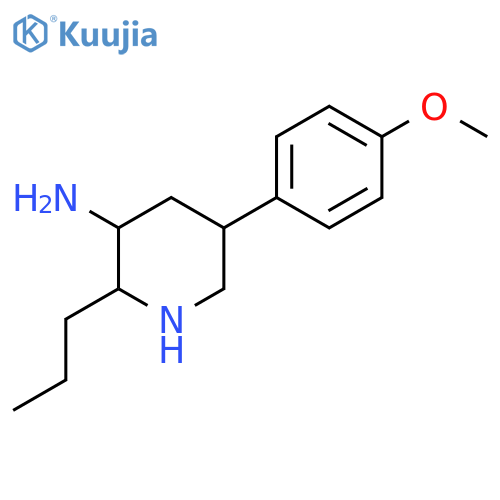 5-(4-methoxyphenyl)-2-propylpiperidin-3-amine structure