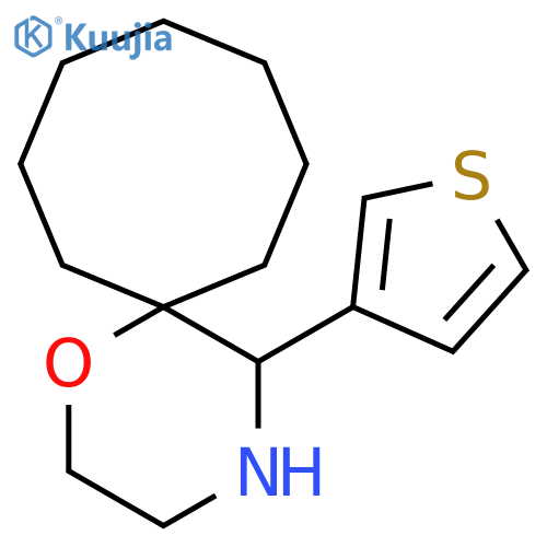 5-(thiophen-3-yl)-1-oxa-4-azaspiro5.7tridecane structure