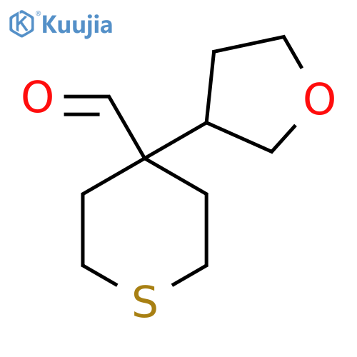 4-(oxolan-3-yl)thiane-4-carbaldehyde structure