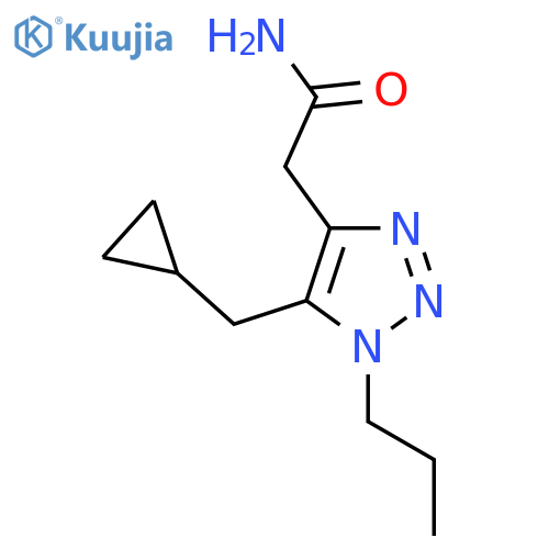2-5-(cyclopropylmethyl)-1-propyl-1H-1,2,3-triazol-4-ylacetamide structure
