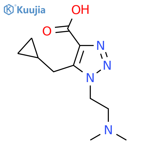 5-(cyclopropylmethyl)-1-2-(dimethylamino)ethyl-1H-1,2,3-triazole-4-carboxylic acid structure