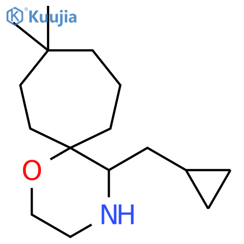 5-(cyclopropylmethyl)-9,9-dimethyl-1-oxa-4-azaspiro5.6dodecane structure