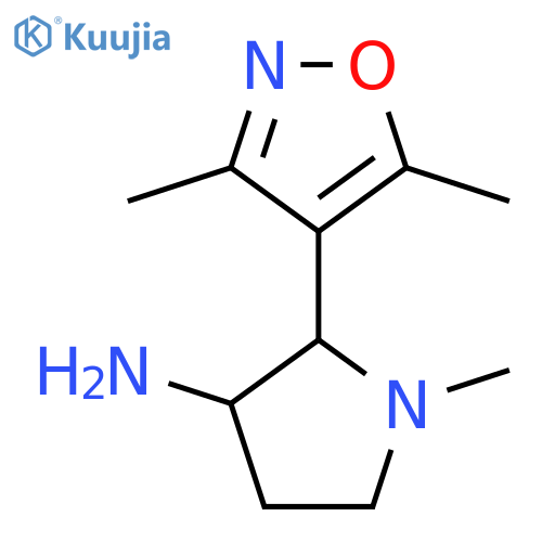 2-(dimethyl-1,2-oxazol-4-yl)-1-methylpyrrolidin-3-amine structure