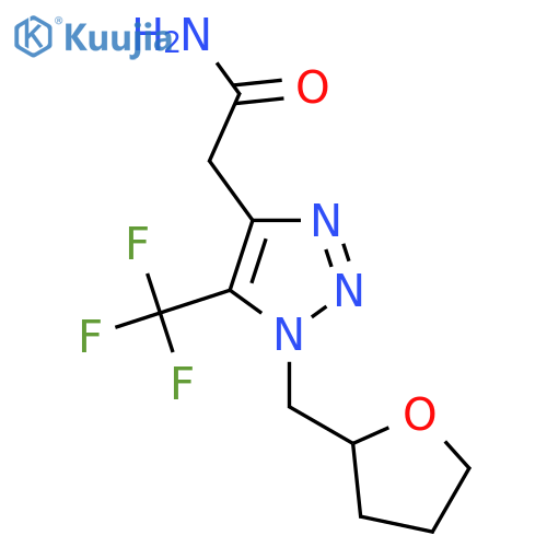 2-1-(oxolan-2-ylmethyl)-5-(trifluoromethyl)-1H-1,2,3-triazol-4-ylacetamide structure