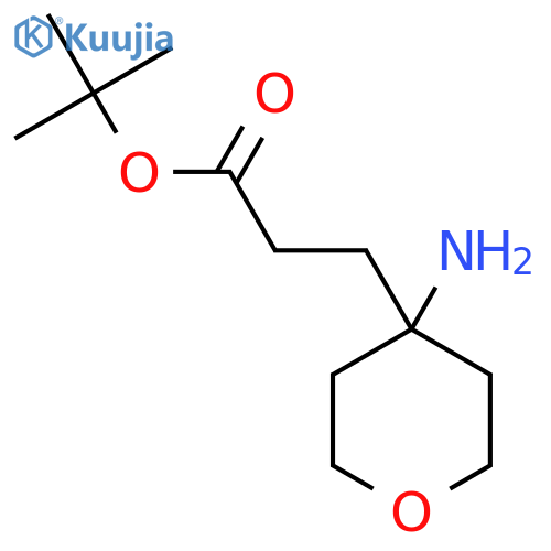 tert-butyl 3-(4-aminooxan-4-yl)propanoate structure