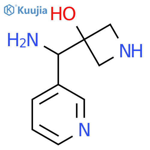 3-amino(pyridin-3-yl)methylazetidin-3-ol structure