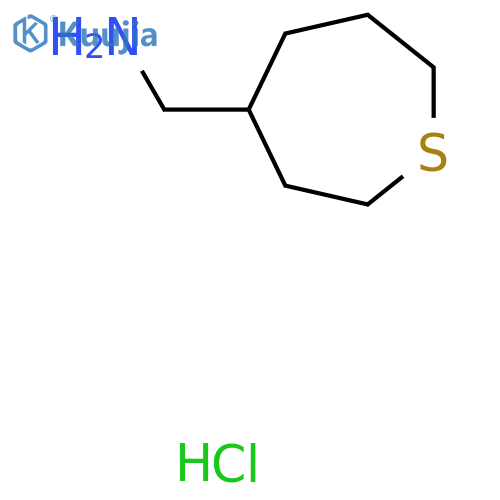 thiepan-4-ylmethanamine hydrochloride structure