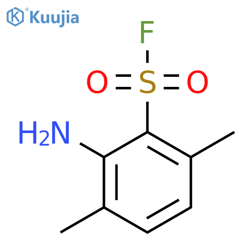 2-amino-3,6-dimethylbenzene-1-sulfonyl fluoride structure