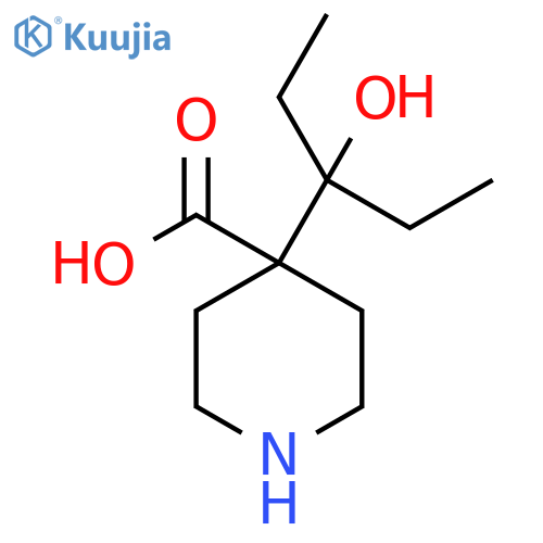4-(3-hydroxypentan-3-yl)piperidine-4-carboxylic acid structure