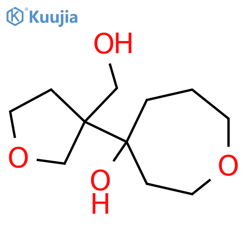 4-3-(hydroxymethyl)oxolan-3-yloxepan-4-ol structure