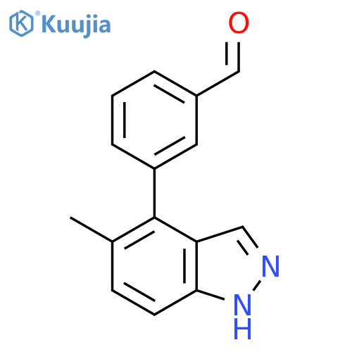 3-(5-methyl-1H-indazol-4-yl)benzaldehyde structure