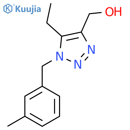 {5-ethyl-1-(3-methylphenyl)methyl-1H-1,2,3-triazol-4-yl}methanol structure