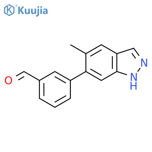 3-(5-methyl-1H-indazol-6-yl)benzaldehyde structure
