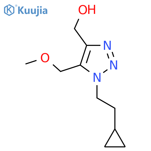 1-(2-cyclopropylethyl)-5-(methoxymethyl)-1H-1,2,3-triazol-4-ylmethanol structure