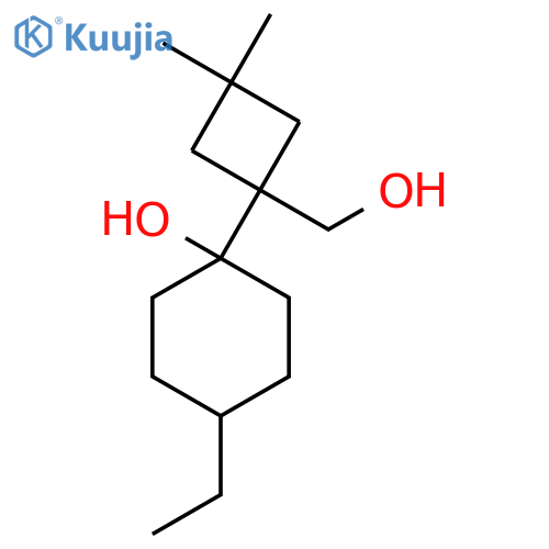 4-ethyl-1-1-(hydroxymethyl)-3,3-dimethylcyclobutylcyclohexan-1-ol structure
